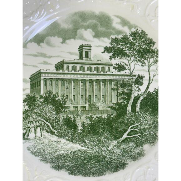 Wedgwood England Commemorative 1936 Centennial Plate Wesleyan College for Women - Picture 2 of 8